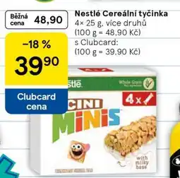Tesco Nestlé Cereální tyčinka nabídka