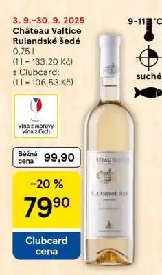 Tesco Château Valtice Rulandské šedé nabídka