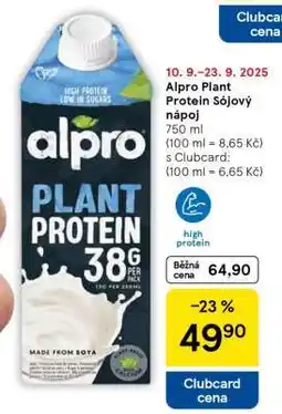 Tesco Alpro Plant Protein Sójový nápoj nabídka