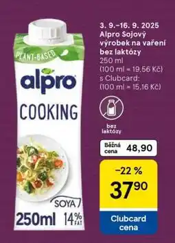 Tesco Alpro Sojový výrobek na vaření bez laktózy nabídka