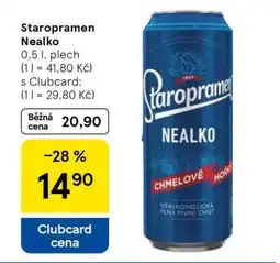 Tesco Staropramen Nealko nabídka