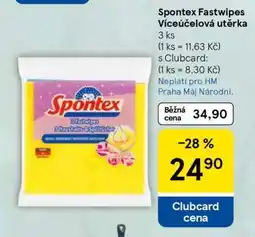 Tesco Spontex Fastwipes Víceúčelová utěrka nabídka