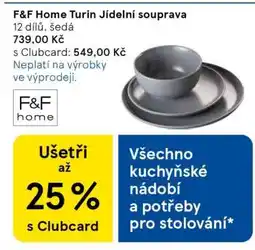 Tesco F&F Home Turin Jídelní souprava nabídka