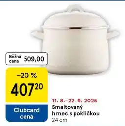Tesco Smaltovaný hrnec s pokličkou nabídka