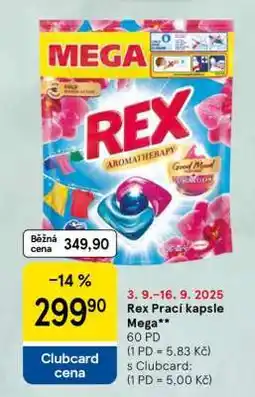 Tesco Rex Prací kapsle Mega nabídka
