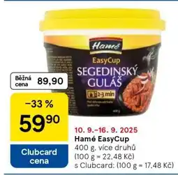 Tesco Hamé EasyCup nabídka