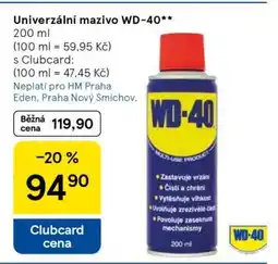 Tesco UNIVERZÁLNÍ MAZIVO WD-40 nabídka