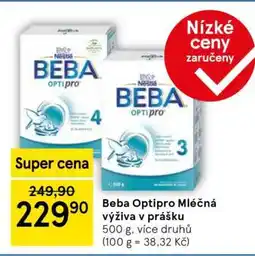 Tesco Beba Optipro Mléčná výživa v prášku nabídka