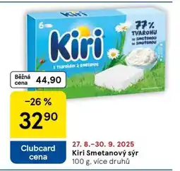 Tesco Kiri smetanový sýr nabídka