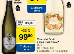Tesco Vinařství Pánů z Lipé Irsai Oliver nabídka