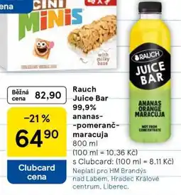 Tesco Rauch Juice Bar 99,9% ananas-pomeranč-maracuja nabídka