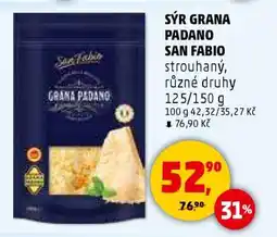 Penny Market SÝR GRANA PADANO SAN FABIO nabídka