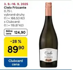Tesco Cielo Frizzante nabídka