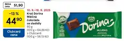 Tesco Kraš Dorina Mléčná čokoláda se sladidly nabídka