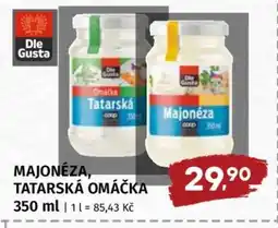 Terno Majonéza, Tatarská omáčka nabídka