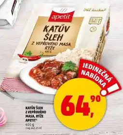 Penny Market Katův šleh z vepřového masa, rýže Apetit nabídka