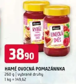 Terno HAMÉ Ovocná pomazánka nabídka