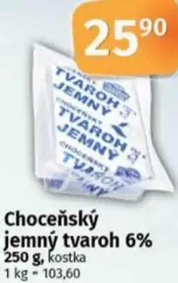 Coop Choceňský jemný tvaroh 6% nabídka