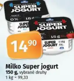 Coop Milko Super jogurt nabídka