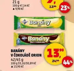 Penny Market Orion banány v čokoládě nabídka