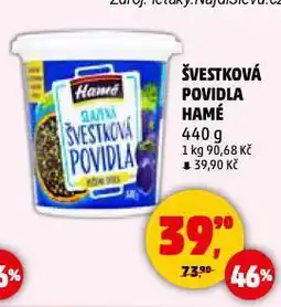Penny Market Hamé švestková povidla nabídka