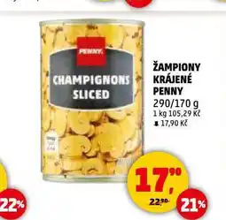 Penny Market Žampiony krájené nabídka