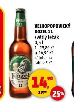 Penny Market Pivo velkopopovický kozel nabídka