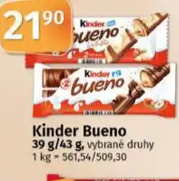Coop Kinder Bueno nabídka