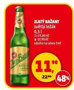 Penny Market Pivo zlatý bažant nabídka