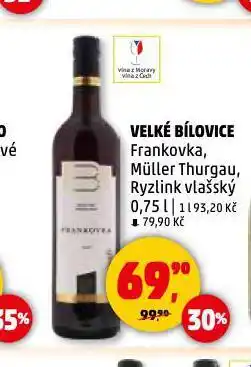 Penny Market Velké bílovice ryzlink vlašský nabídka
