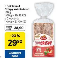 Tesco Brick slim a cripsy knackebrot nabídka