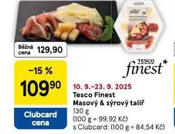 Tesco Finest masový a sýrový talíř nabídka