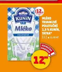 Penny Market Kunín trvanlivé mléko nabídka