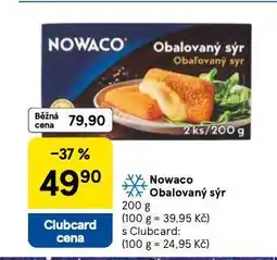 Tesco Nowaco obalovný sýr nabídka