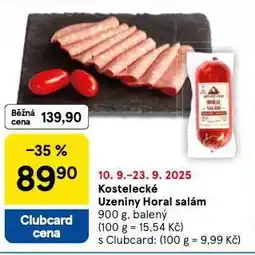 Tesco Kosteleck uzeniny horal salám nabídka