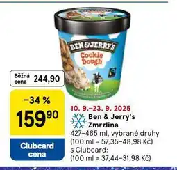 Tesco Ben a jerry´s zmrzlina nabídka