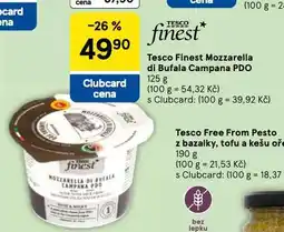 Tesco Finest mozzarella di bufala campana pdo nabídka