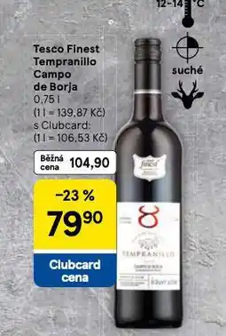 Tesco Finest tempranillo campo de borja nabídka