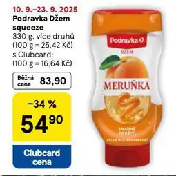 Tesco Podrava džem squeeze nabídka