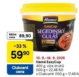 Tesco Hamé esaycup nabídka