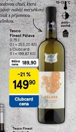 Tesco Finest pálava nabídka
