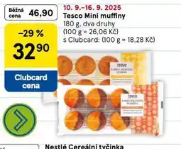 Tesco Mini muffiny nabídka