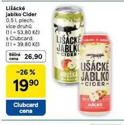 Tesco Lišáck jablko cider nabídka