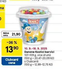 Tesco Danone kistíci barvíci nabídka