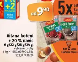 Coop Vitana koření + 20% navíc nabídka