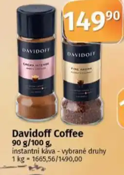 Coop Davidoff Coffee nabídka