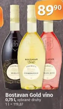 Coop Bostavan Gold víno nabídka