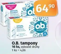 Coop O.B. tampony nabídka