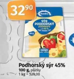 Coop Ranko Podhorský sýr 45% nabídka