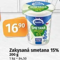 Coop Ranko Zakysaná smetana 15% nabídka